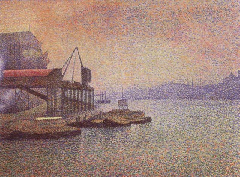 View of The thames, Georges Lemmen